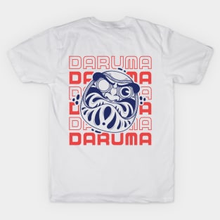daruma doll illustration and typography T-Shirt